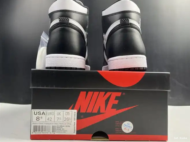 1st Kicks (2014) Black 555088-010 Air Retro Jordan 1 White 0602